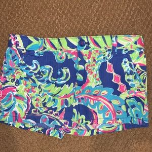 Lilly Pulitzer purple multi color shorts